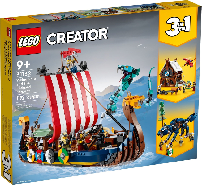 LEGO Set 31132 Viking Ship and the Midgard Serpent 