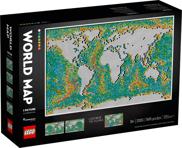 LEGO World Map 31203 1049 