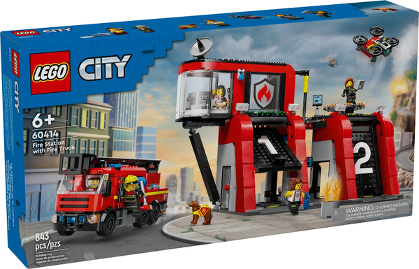 LEGO Fire Station with Fire Truck 60414 1061 