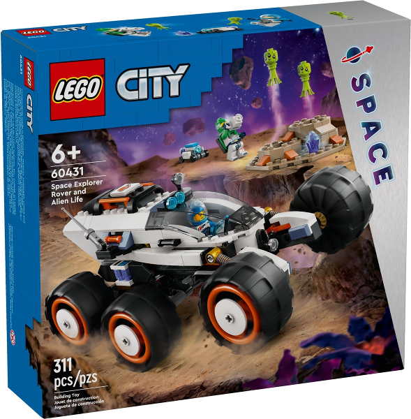 LEGO Set 60431 Space Explorer Rover and Alien Life 