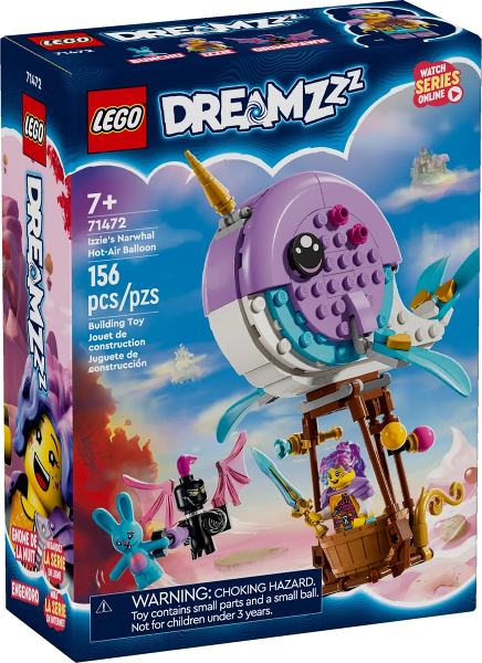 LEGO Set 71472 Izzie's Narwhal Hot-Air Balloon 