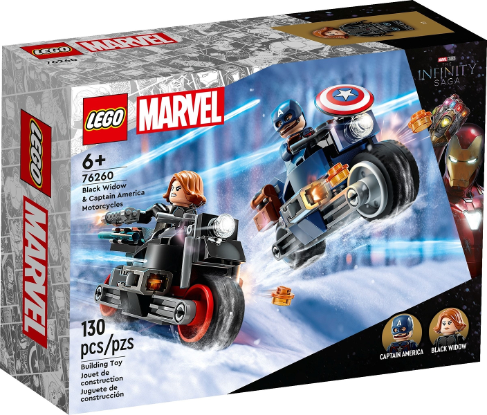 LEGO Set 76260 Black Widow & Captain America Motorcycles 