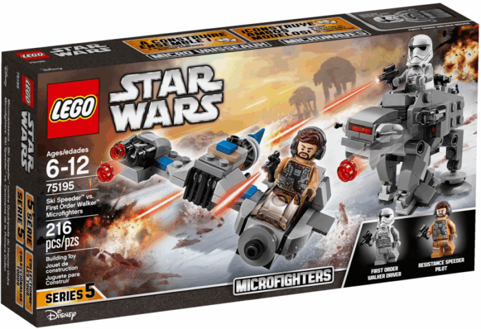 75195 Ski Speeder vs. First Order Walker Microfighters
