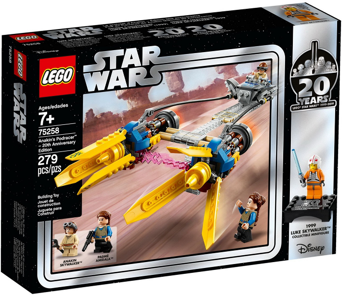 75258 Anakin's Podracer â€“ 20th Anniversary Edition Box has a hole